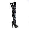 Pleaser - DELIGHT3027 Bottes cuissardes à plateforme - Noir Product image